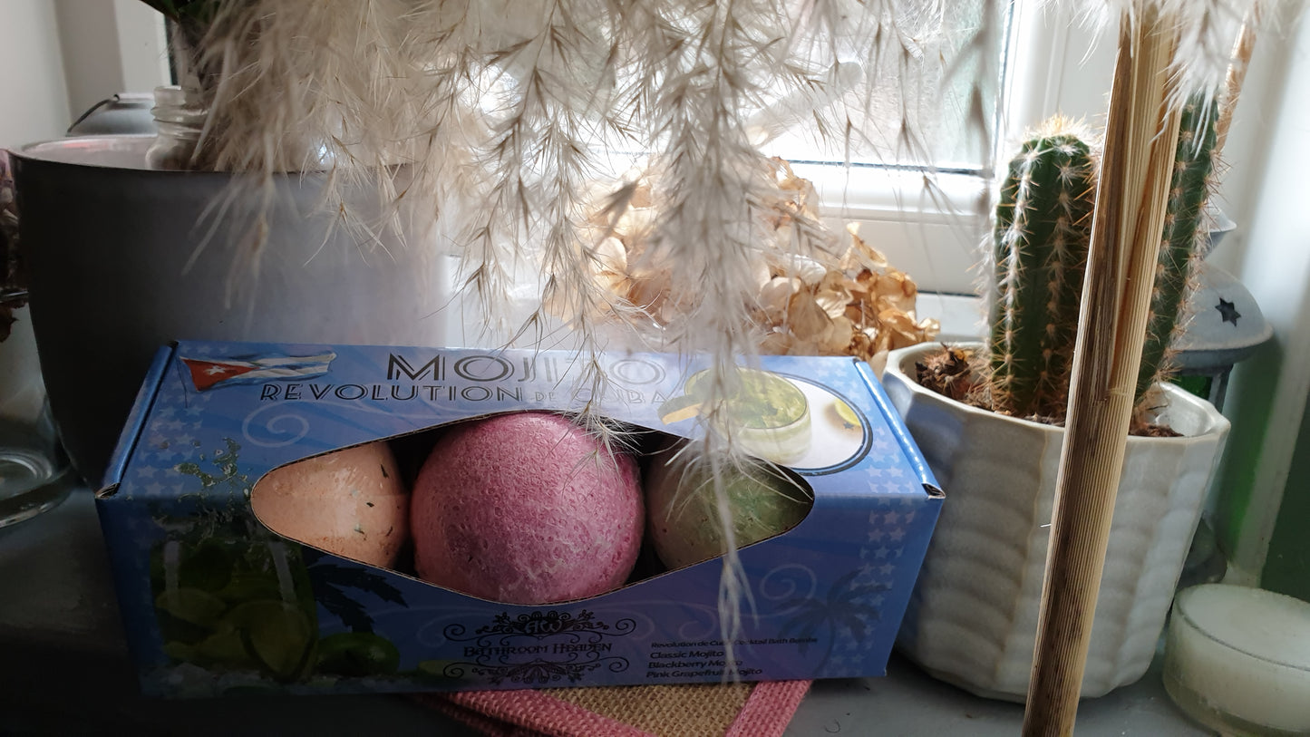 X3 MOJITO BATH FIZZ SKINCARE 2 CHOICES