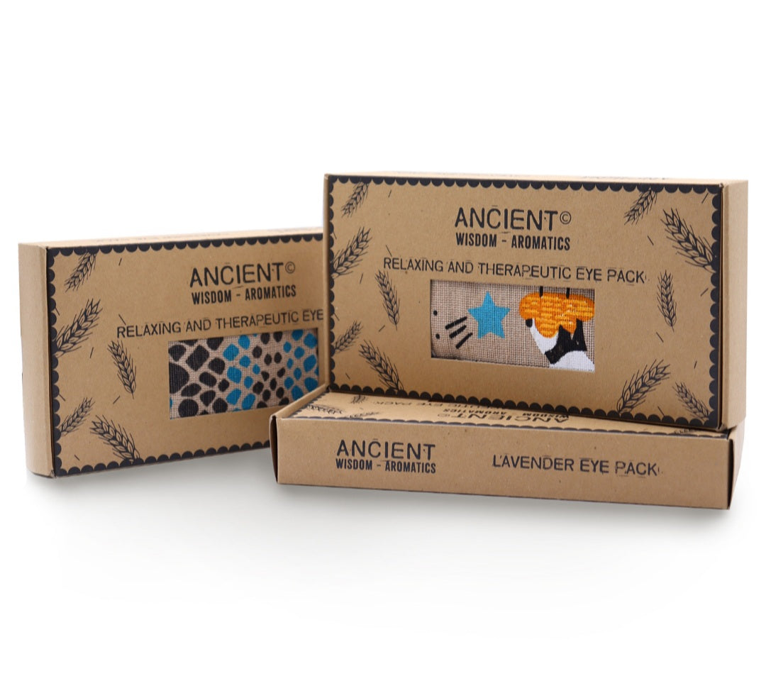 Leopard Natural Cotton and Juco Eye Pillow