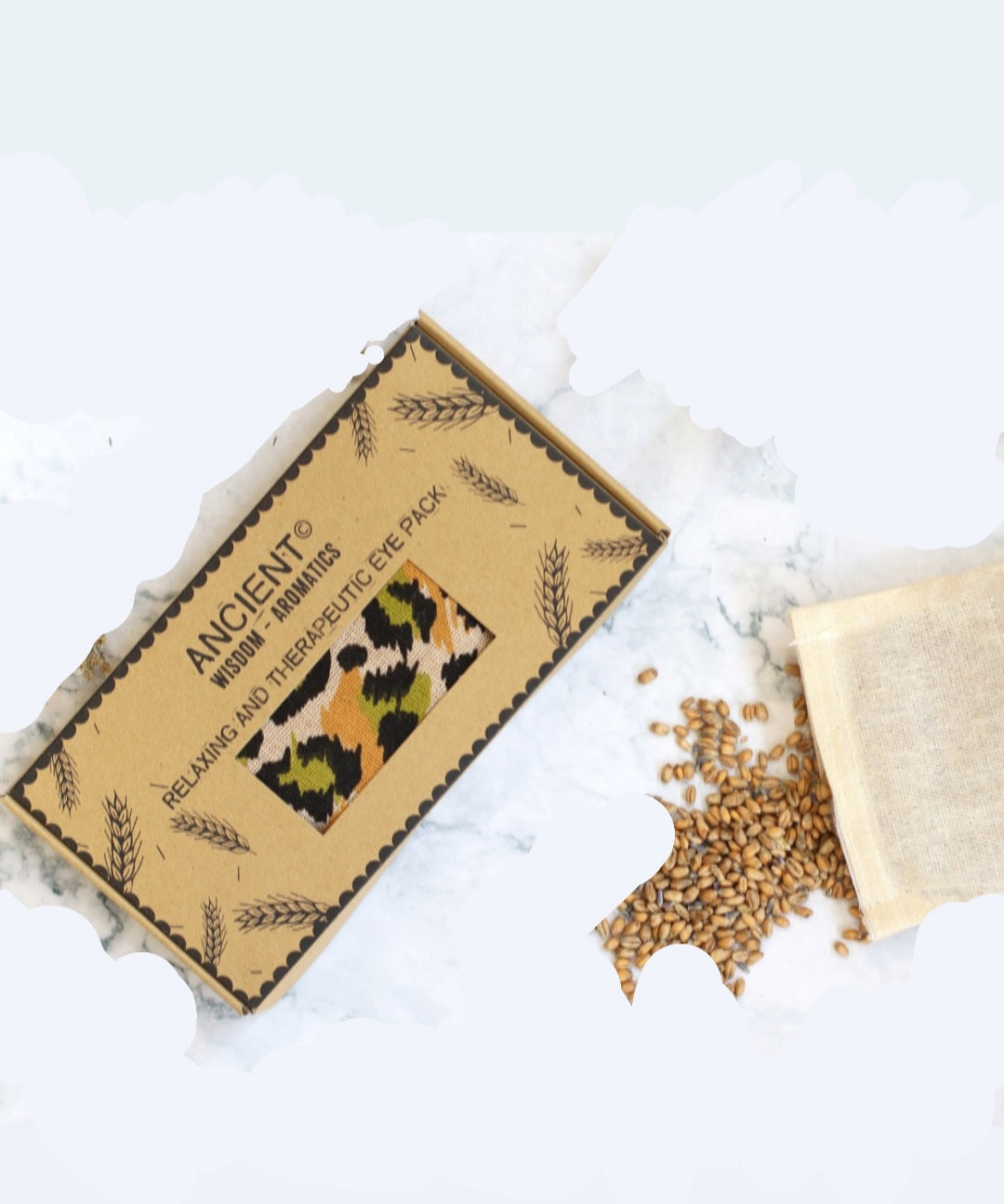 Leopard Natural Cotton and Juco Eye Pillow