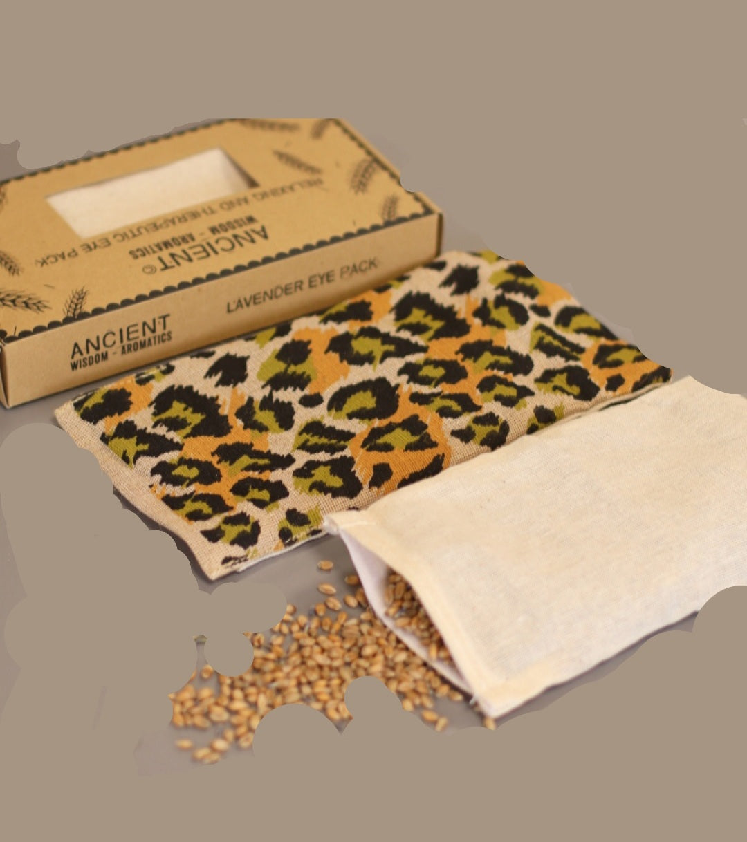 Leopard Natural Cotton and Juco Eye Pillow