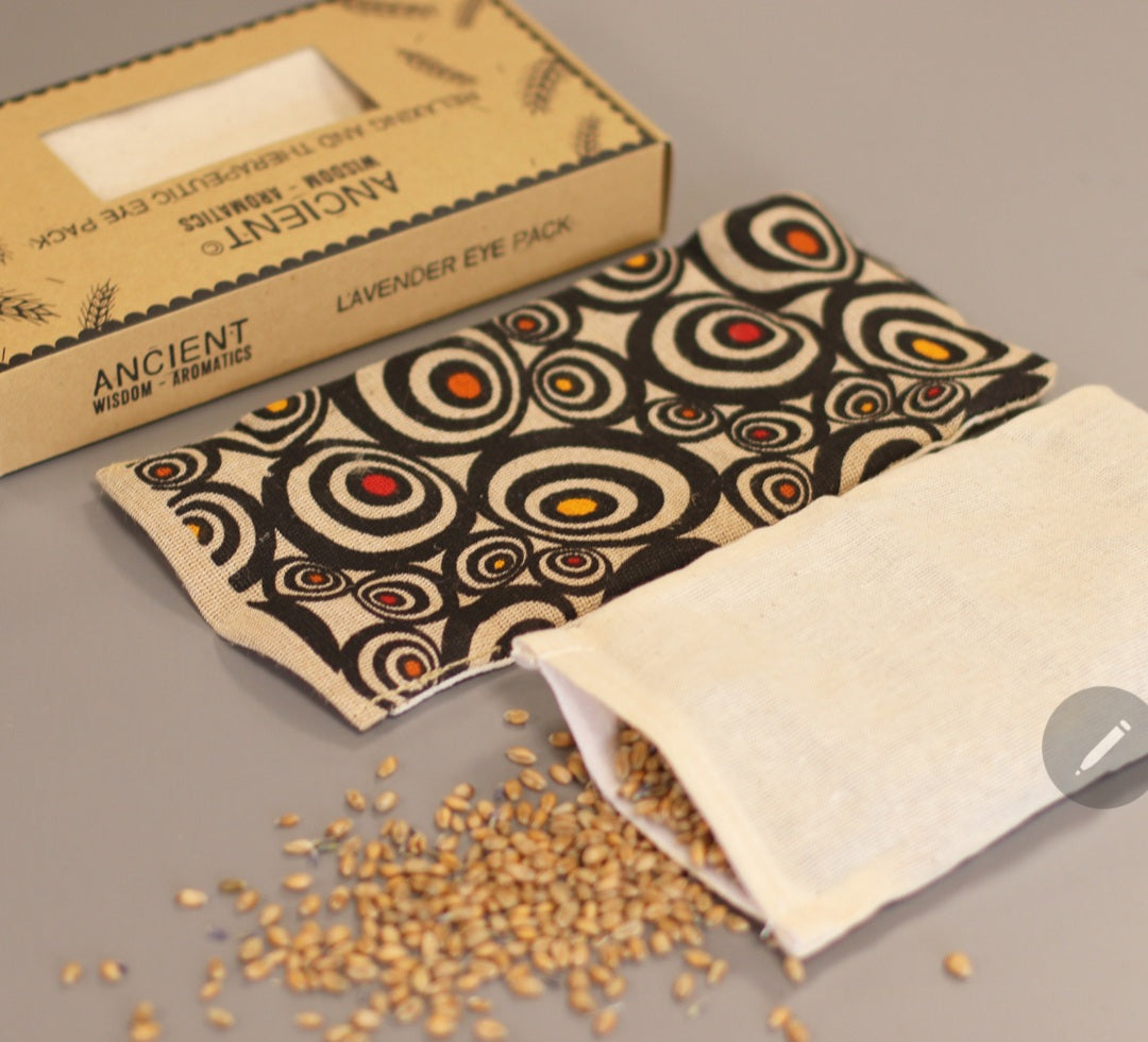 Leopard Natural Cotton and Juco Eye Pillow