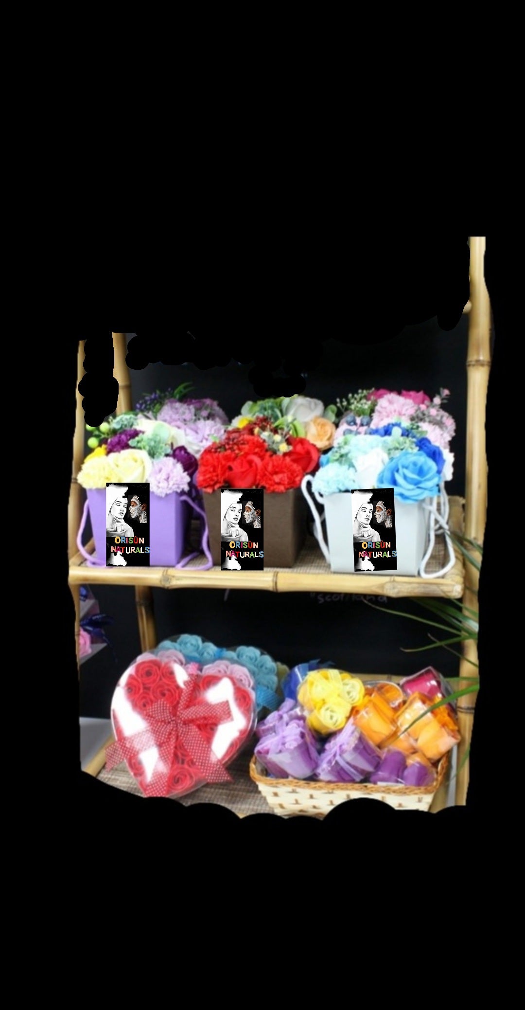 9 SOAP FLOWERS ROSES SKIN CARE