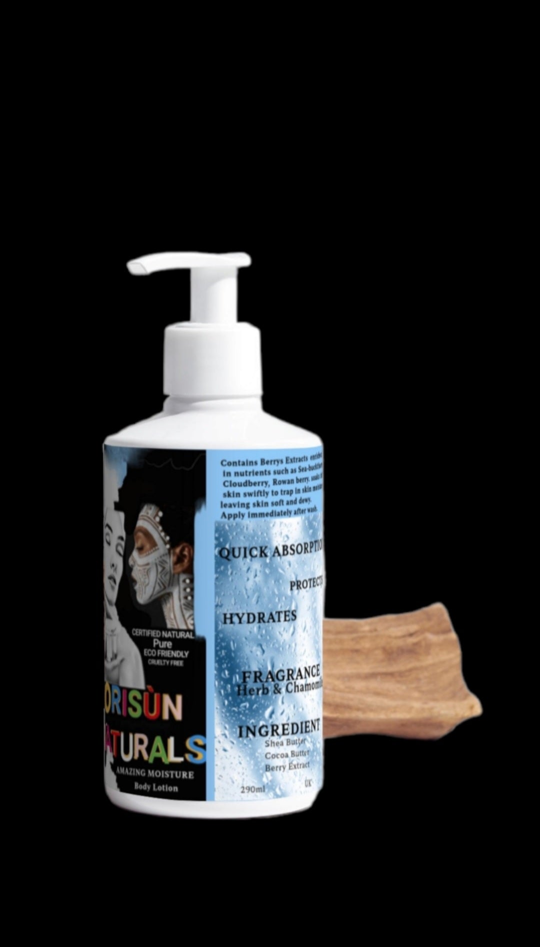 ORISÙN NATURALS AMAZING MOISTURE LUXURY SKIN BODY HYDRATOR 290ml