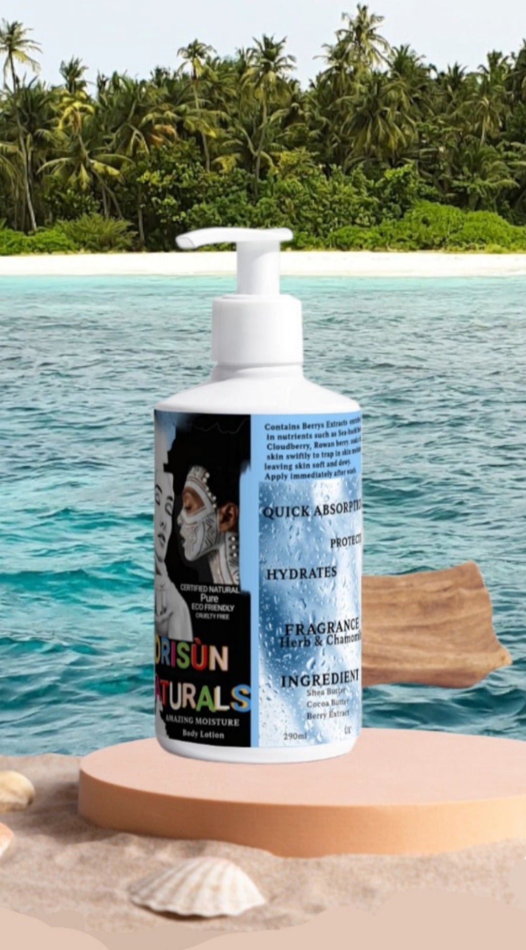 ORISÙN NATURALS AMAZING MOISTURE LUXURY SKIN BODY HYDRATOR 290ml