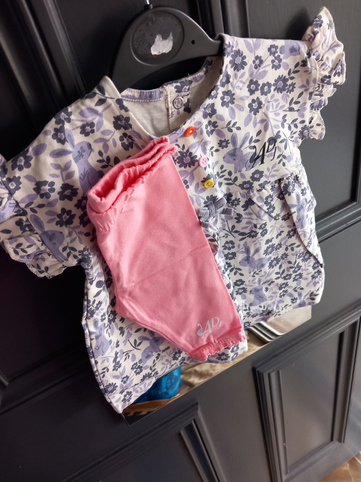 BABY NAVY FLORAL DESIGNER SET