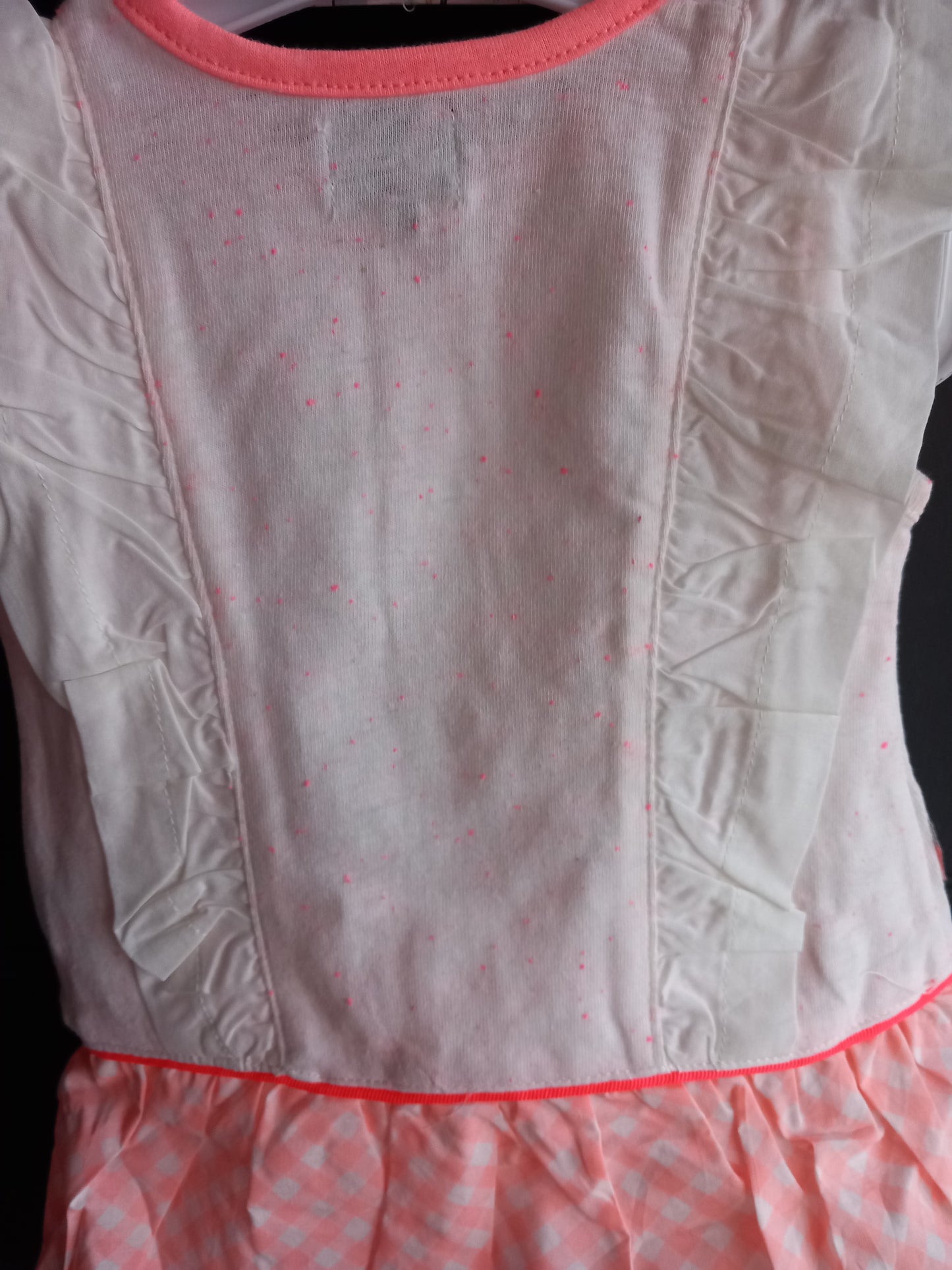 BABY WHITE AND PINK OUTFIT SET