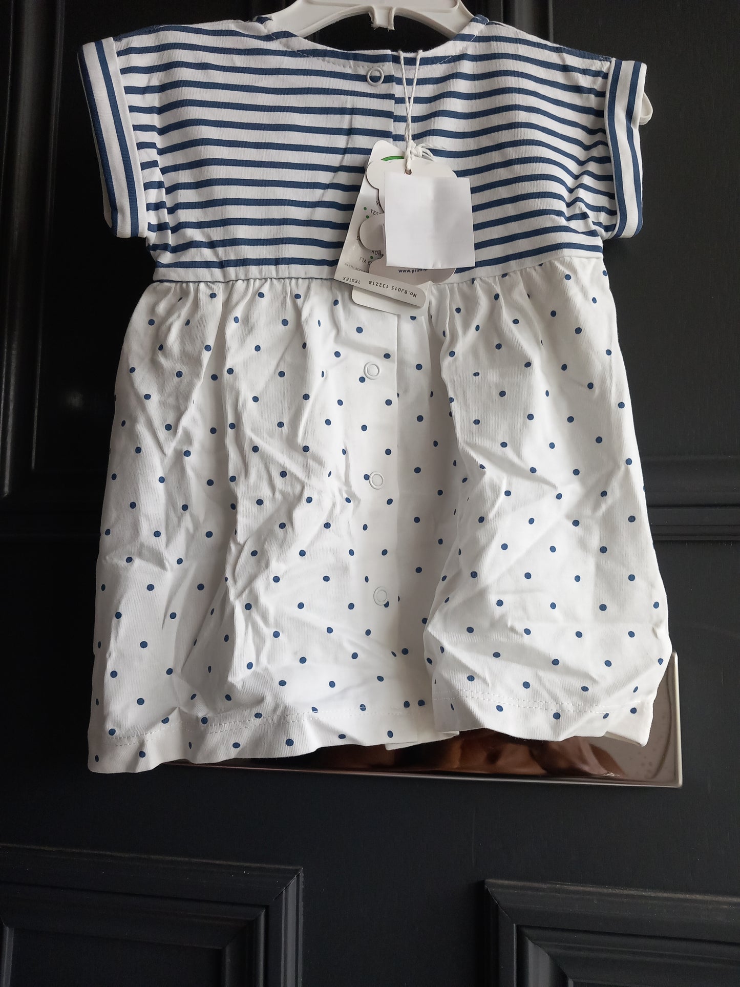BABY STRIPED NAUTICAL DRESS