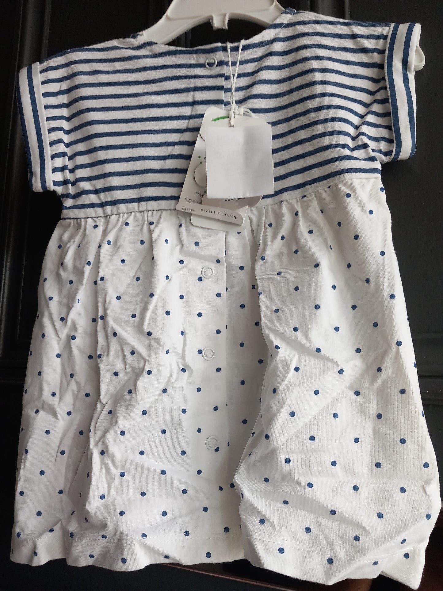 BABY STRIPED NAUTICAL DRESS
