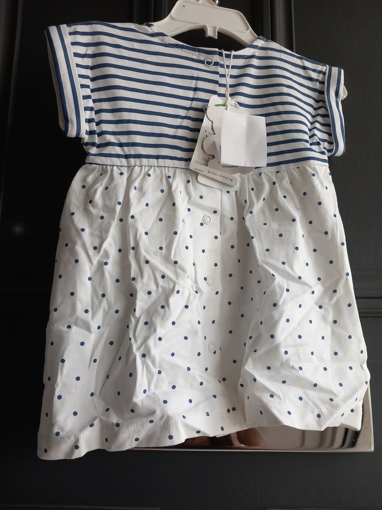 BABY STRIPED NAUTICAL DRESS