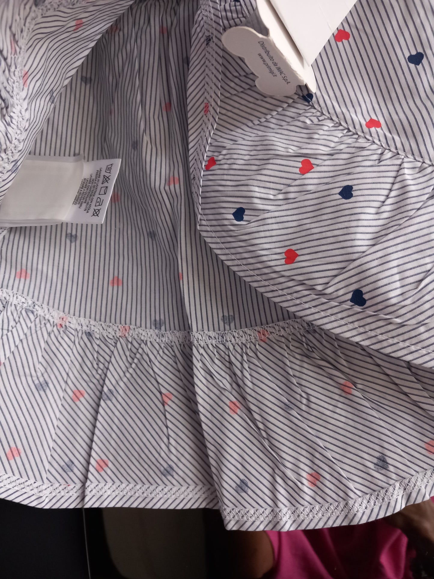 BLUE HEART PRINT TWO PIECE SEA BABY