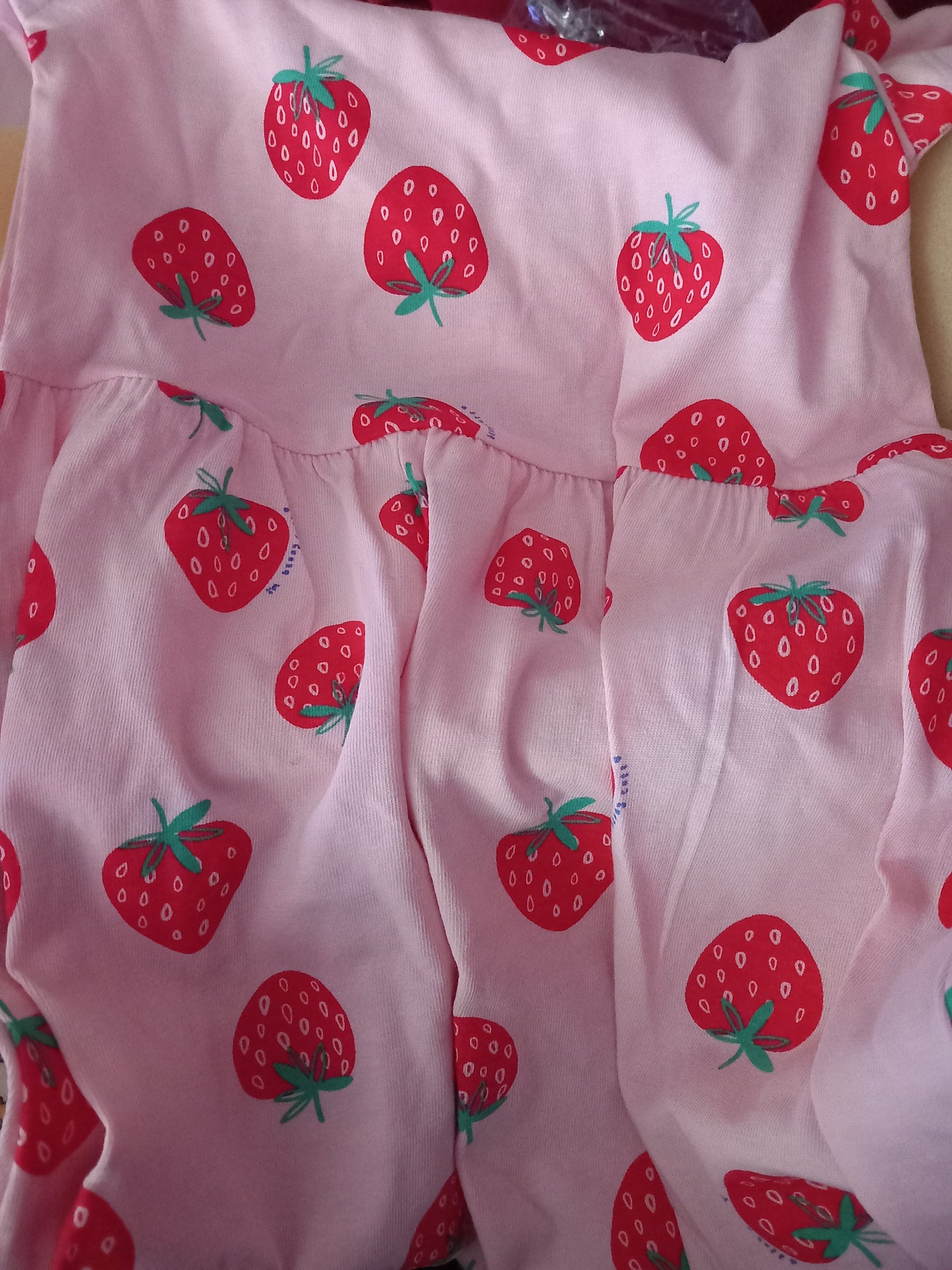18-24 MTHS BABY STRAWBERRY PATTERN DRESS