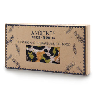 Leopard Natural Cotton and Juco Eye Pillow