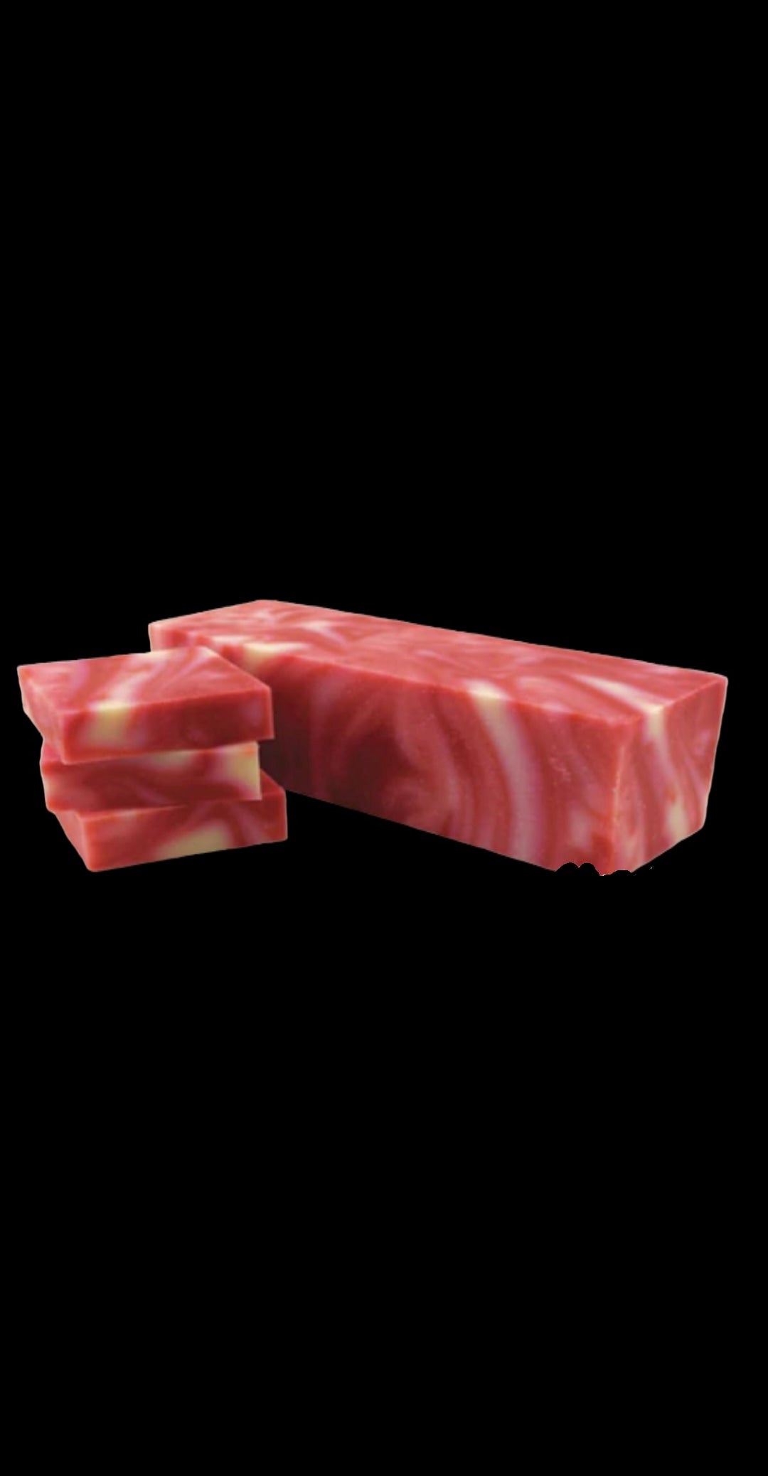 Candy Cane Cold Process Soap Loave / Bar