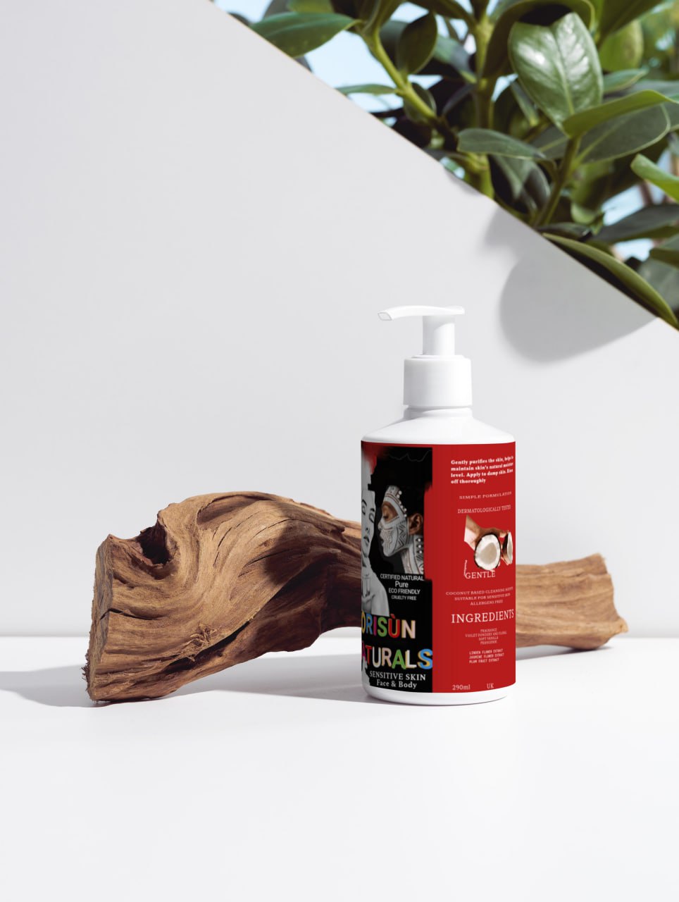 ORISÙN NATURALS LUXURY SENSITIVE SKIN FACE & BODY CLEANSER 290ml