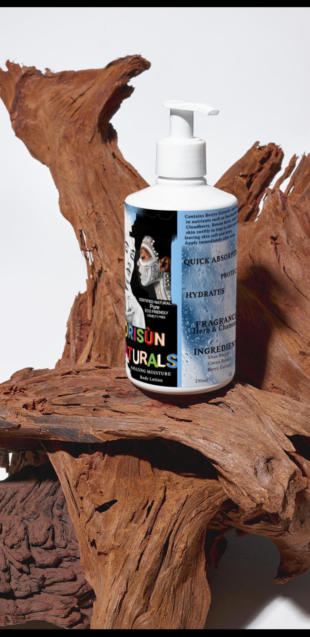 ORISÙN NATURALS AMAZING MOISTURE LUXURY SKIN BODY HYDRATOR 290ml