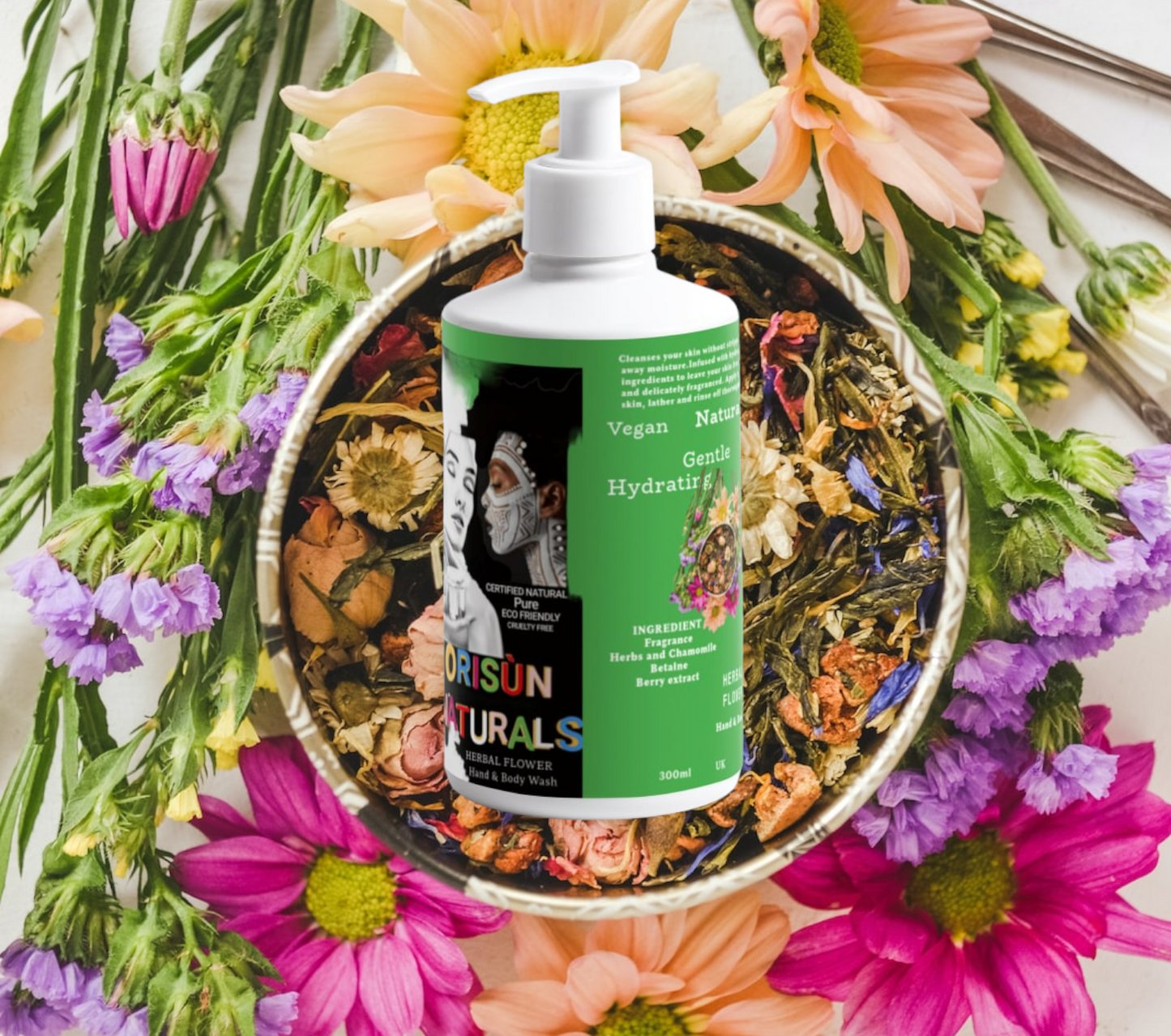 LUXURY HERBAL FLOWER HAND AND BODY WASH 300ml