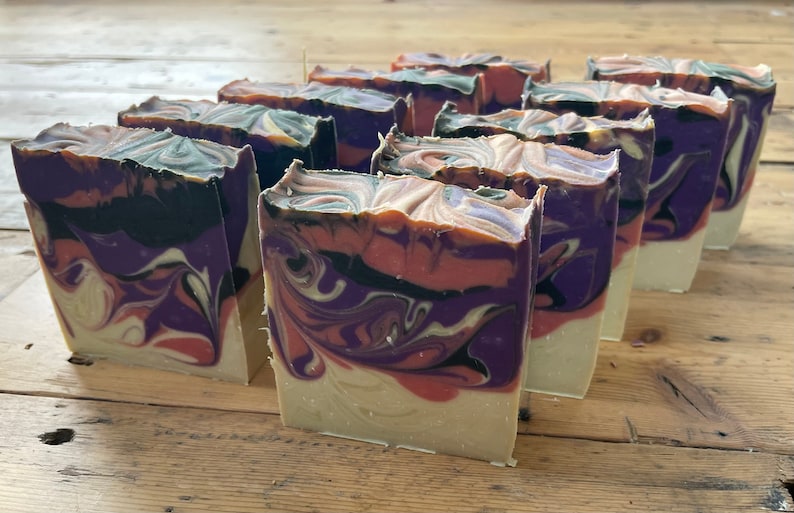 Black Raspberry Vanilla Cold Process Soap Loave / Bar