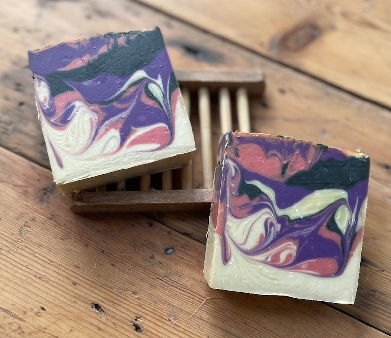 Black Raspberry Vanilla Cold Process Soap Loave / Bar