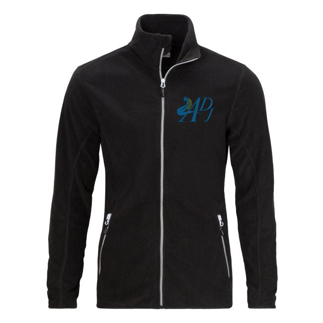 WOMEN’S FLEECE JACKET WITH BLUE EMBROIDERY MOTIF