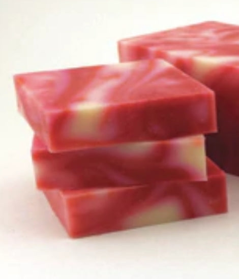 Candy Cane Cold Process Soap Loave / Bar