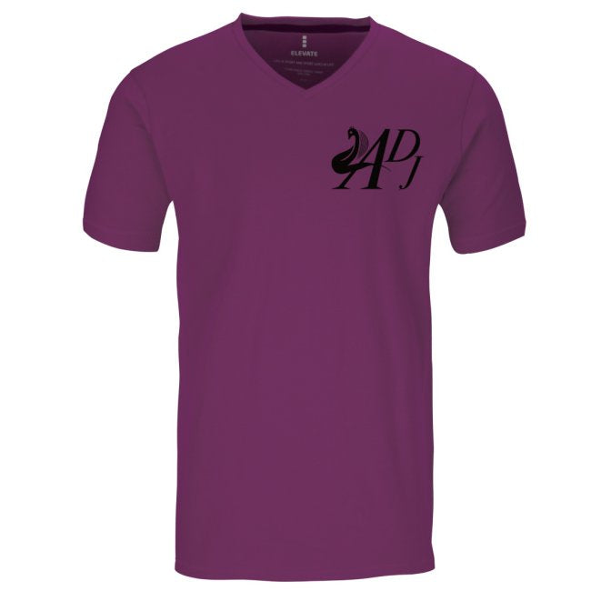 PLUM SHORT SLEEVE V-NECK T-SHIRT