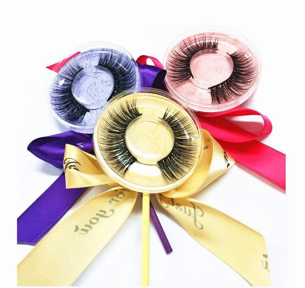 EYE CANDY LASHES 3D Mink Lollipop Eyelashes Thick Natural Soft Synthetic False Eyelashes Mink 3D HAIR false eyelash thick fake eyelashes