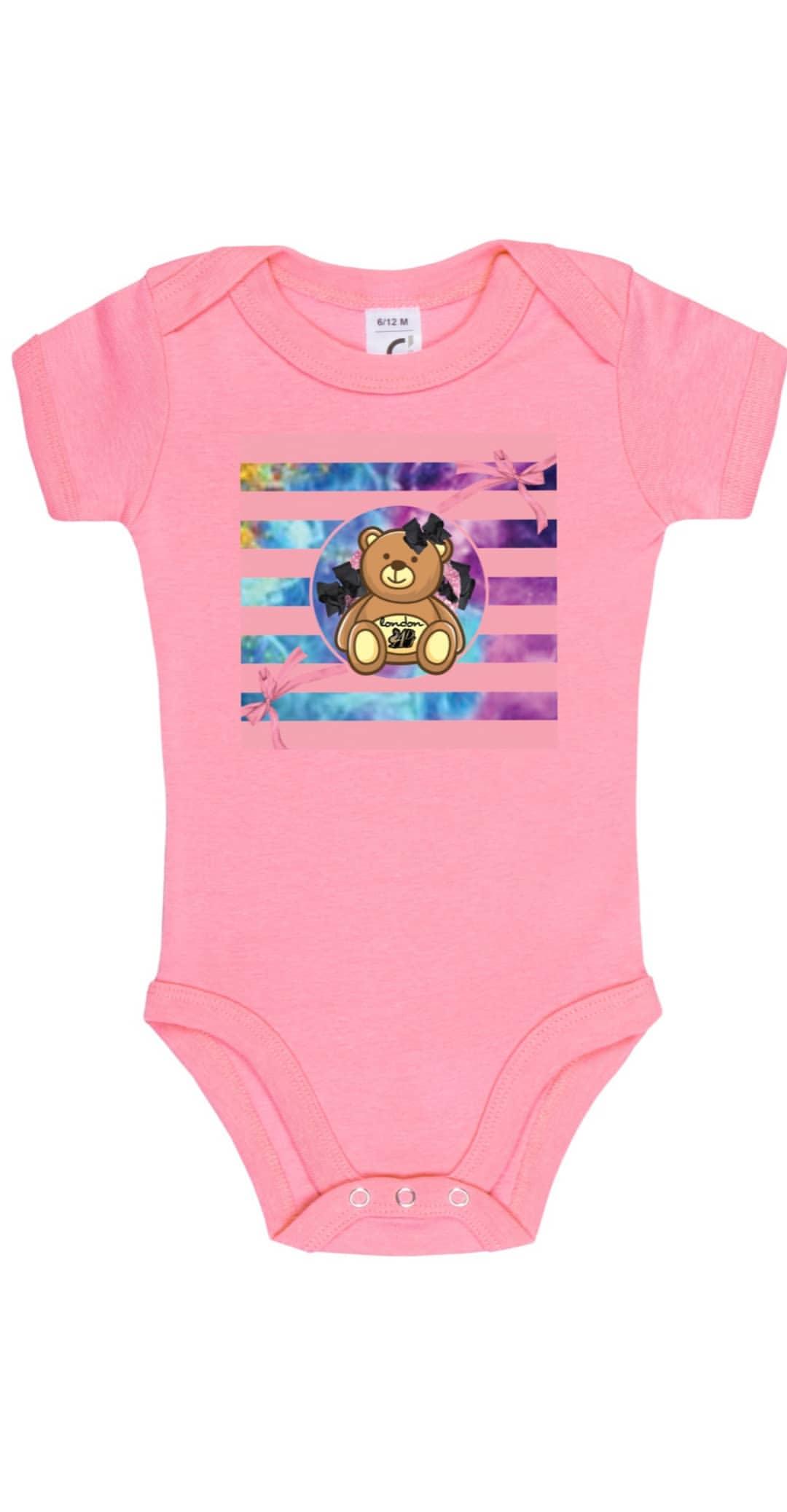 DESIGNER PINK STRIPES BABY/KIDS ONESIE