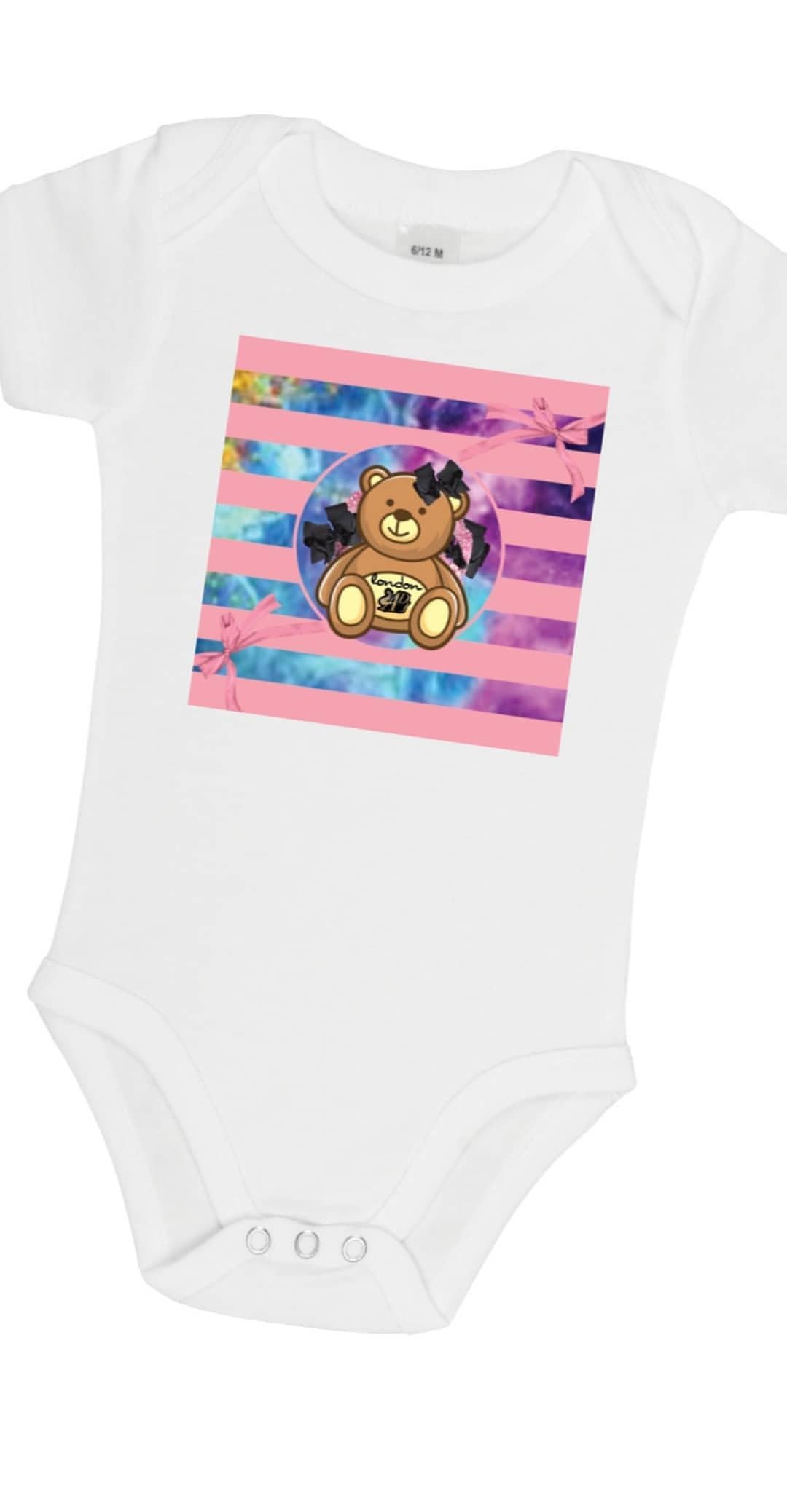 DESIGNER PINK STRIPES BABY/KIDS ONESIE