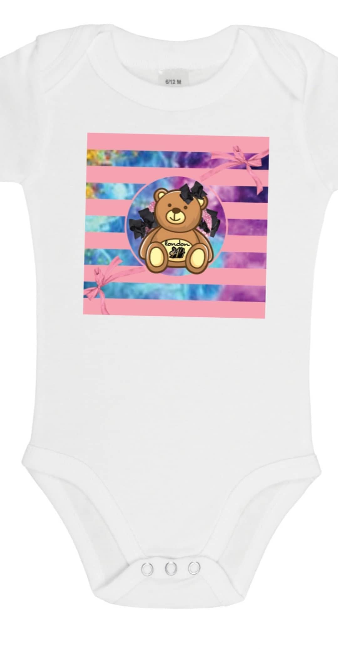 DESIGNER PINK STRIPES BABY/KIDS ONESIE