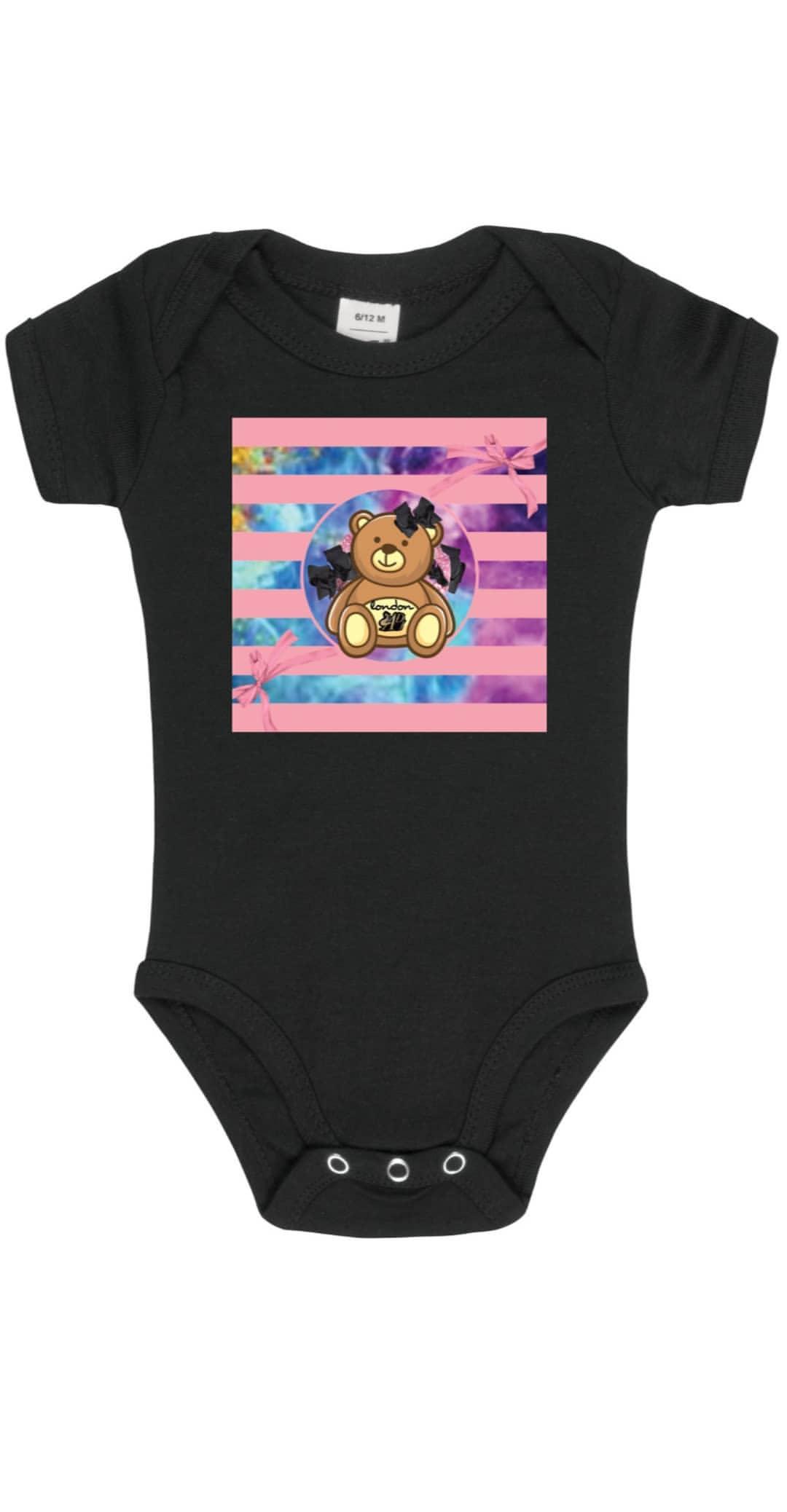 DESIGNER PINK STRIPES BABY/KIDS ONESIE