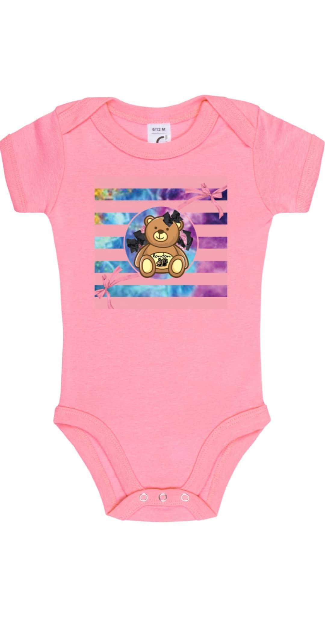 DESIGNER PINK STRIPES BABY/KIDS ONESIE