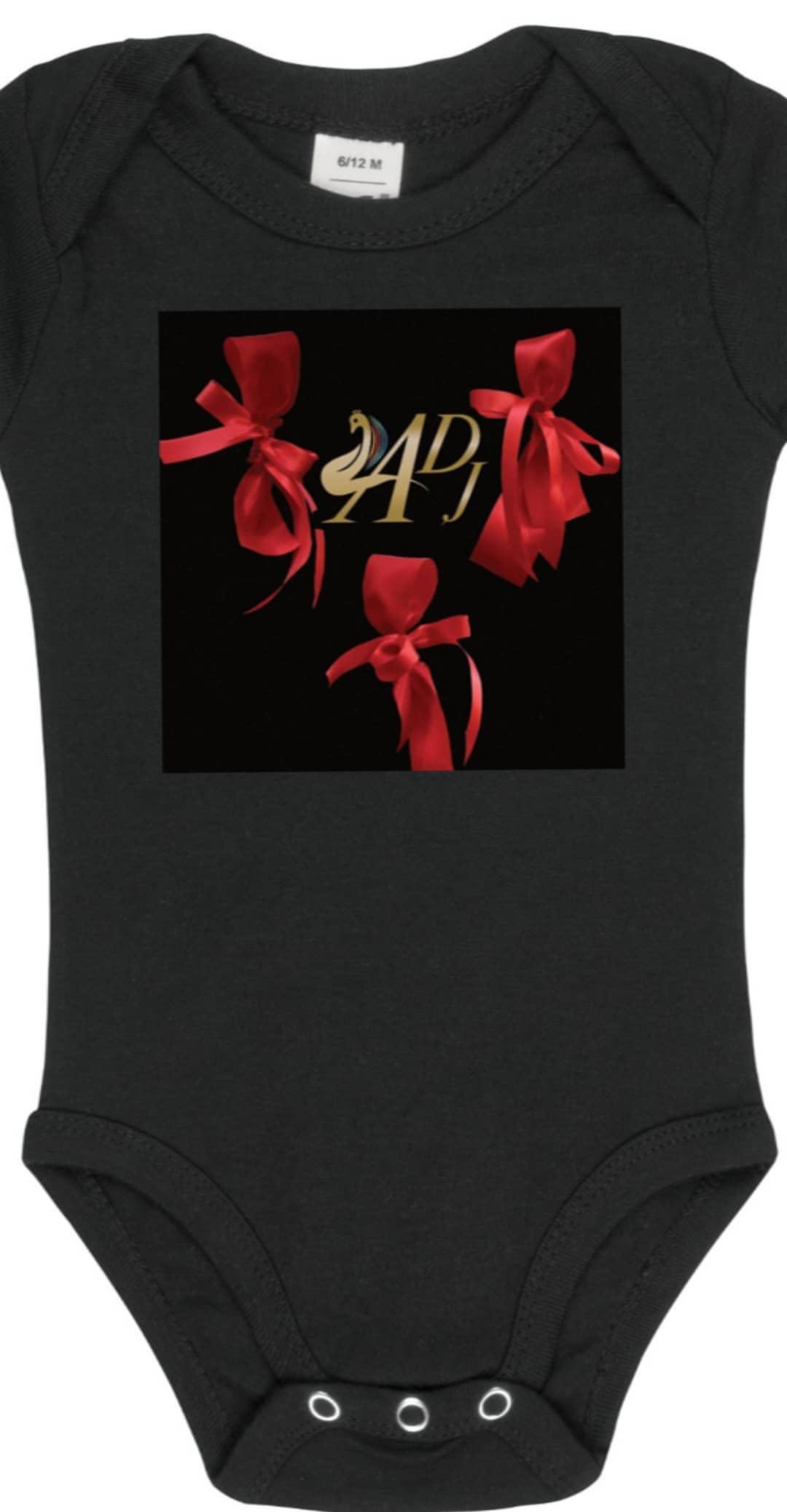 RED BOW DESIGNER BABY/KIDS ONESIE