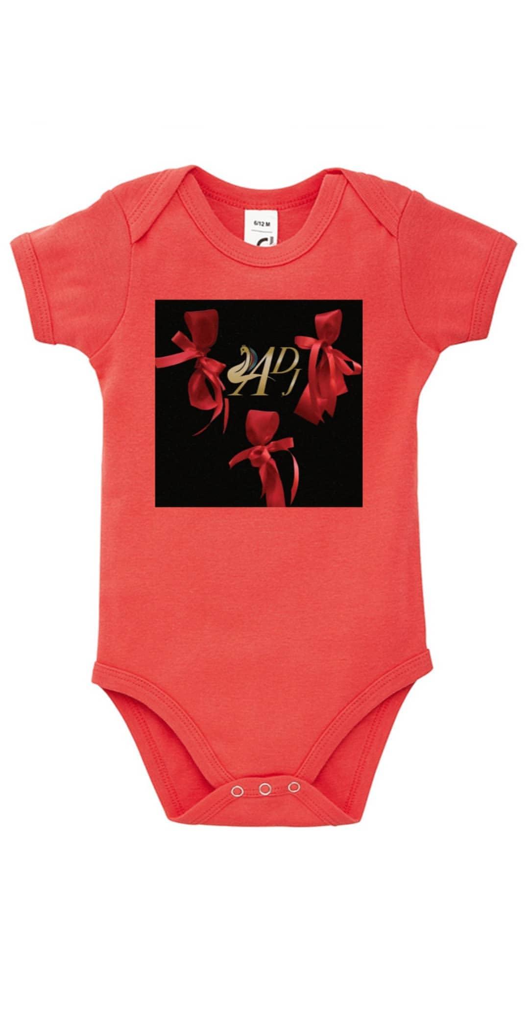 RED BOW DESIGNER BABY/KIDS ONESIE