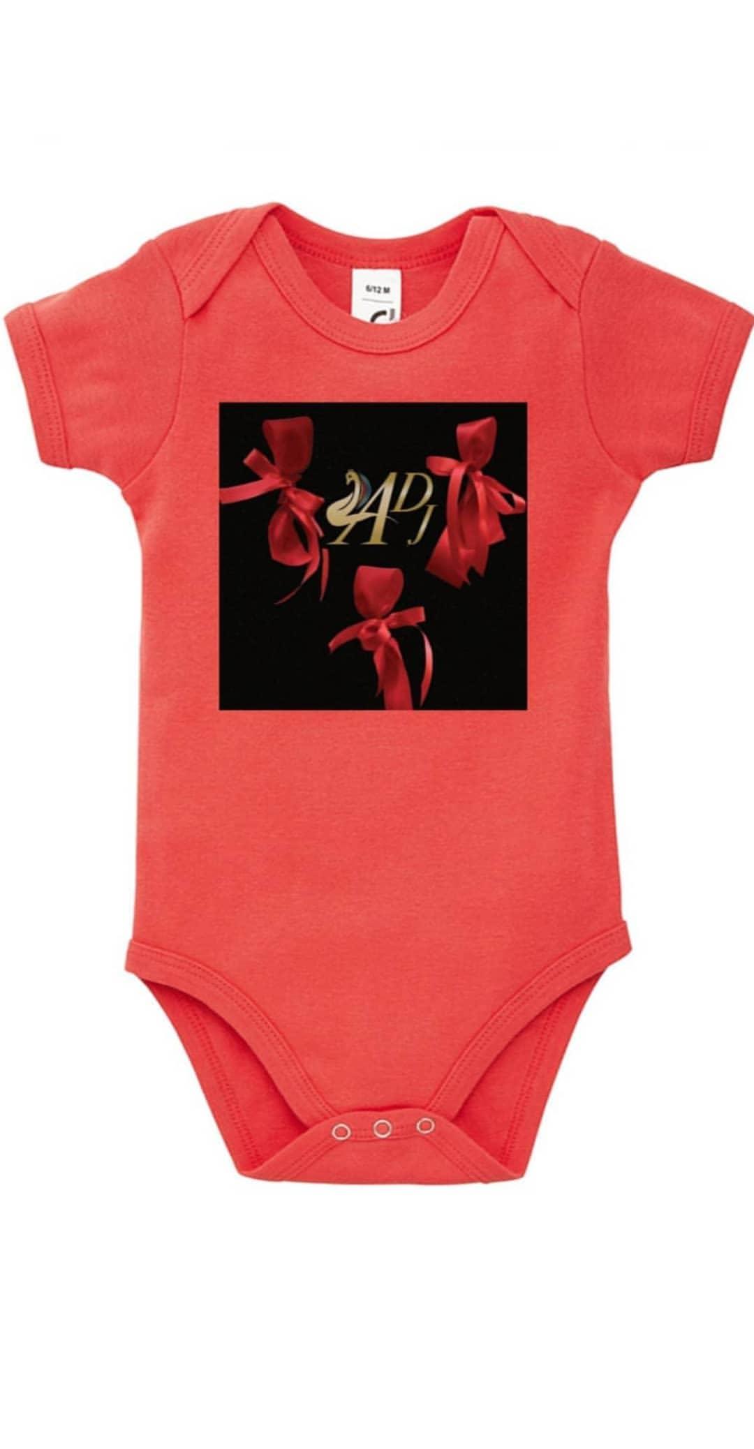 RED BOW DESIGNER BABY/KIDS ONESIE
