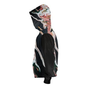 COLOUR SPILLS PATTERN HOODIE