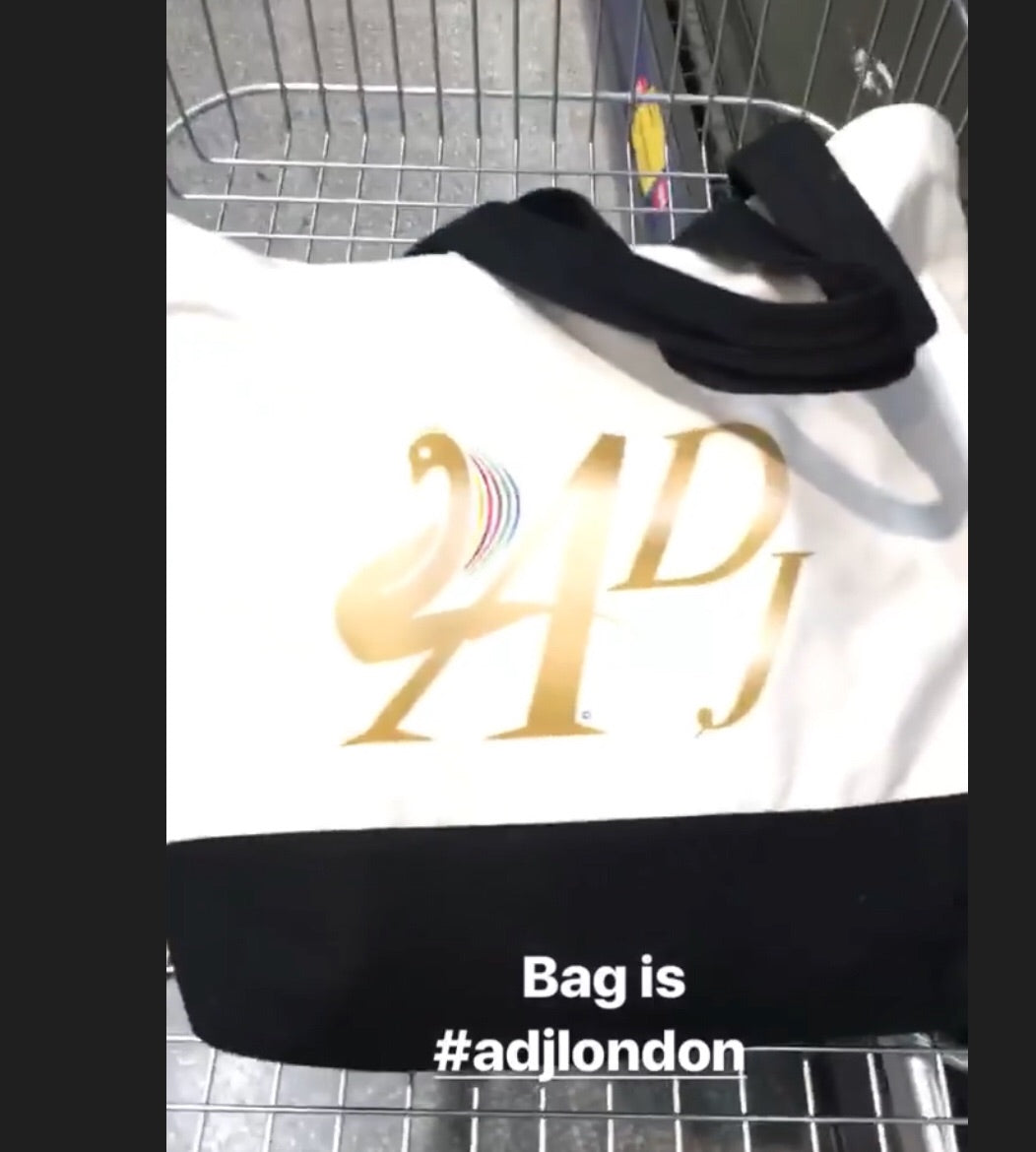ADJ LONDON DESIGNER TOTE BAG PEEPING JANE