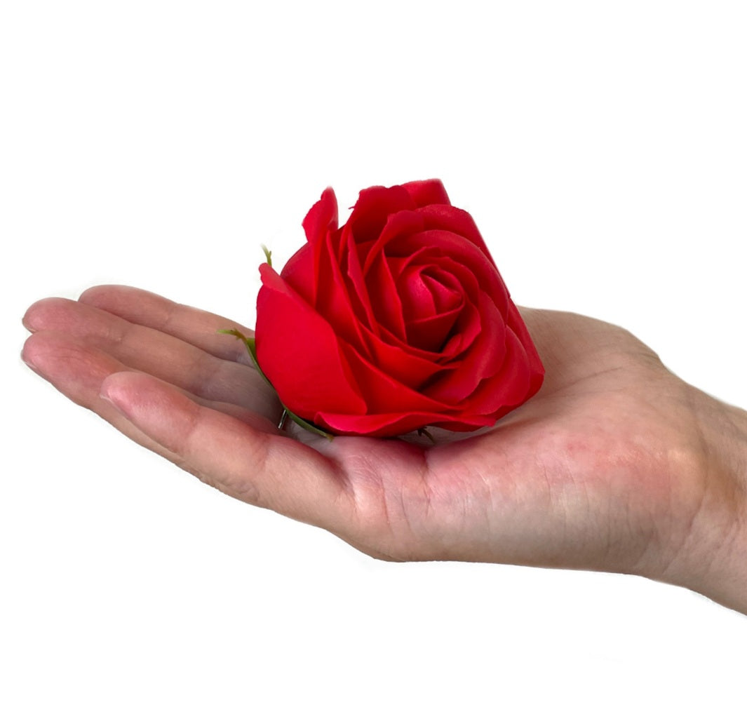 ROSE HEAD FLOWER SOAP IN DISPLAY BOX