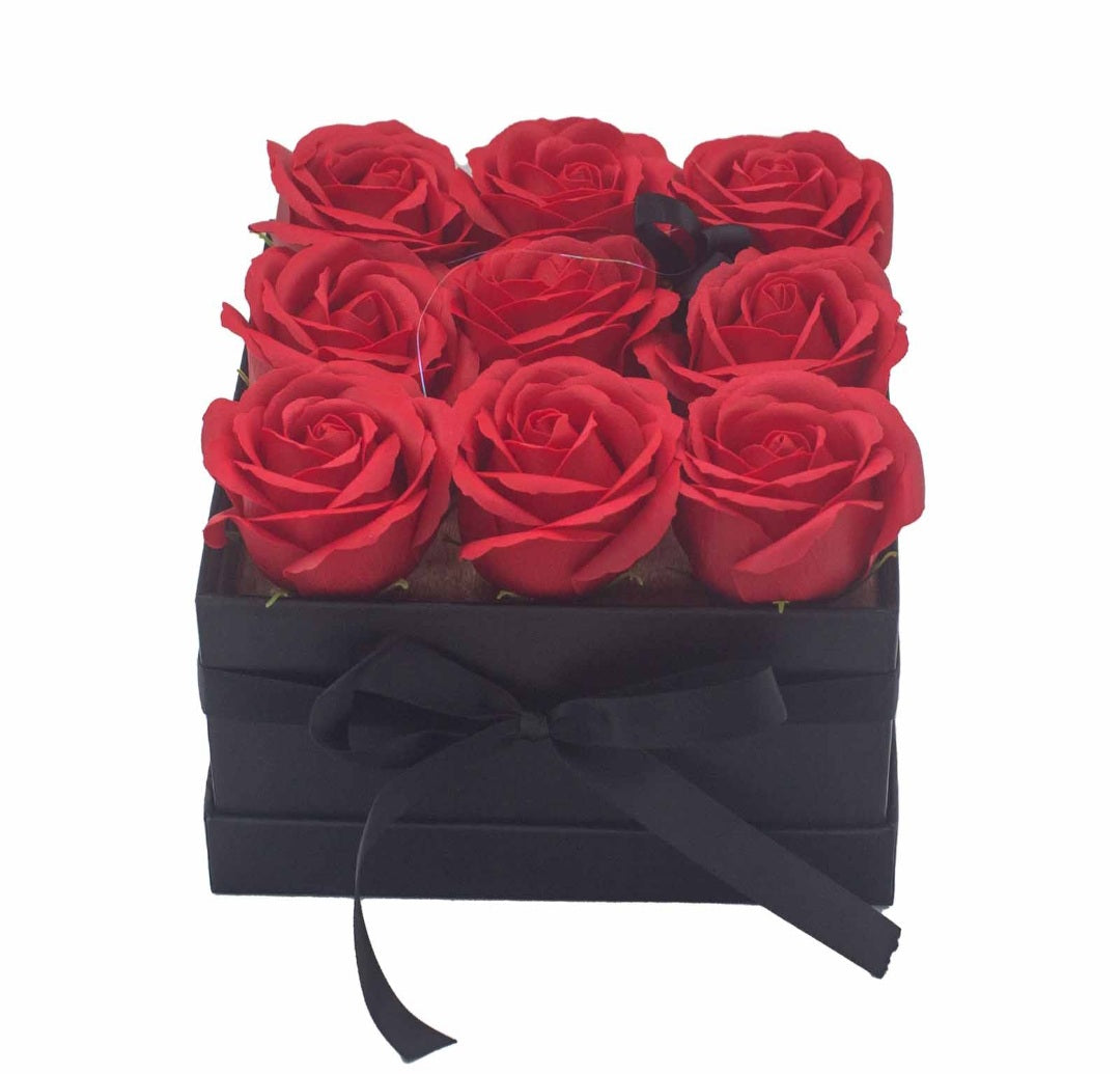 ROSE HEAD FLOWER SOAP IN DISPLAY BOX