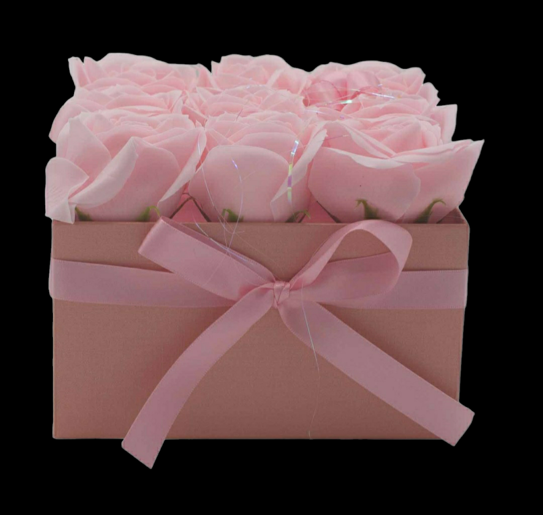 ROSE HEAD FLOWER SOAP IN DISPLAY BOX