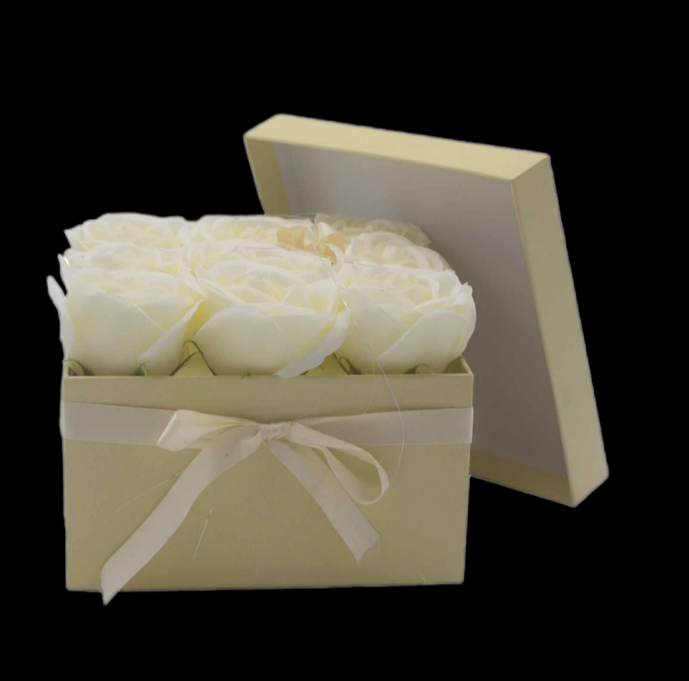ROSE HEAD FLOWER SOAP IN DISPLAY BOX