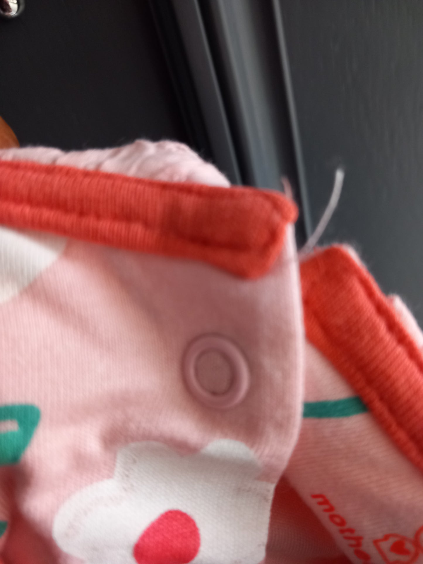 BABY PINK TRIM NECKLINE FLORAL