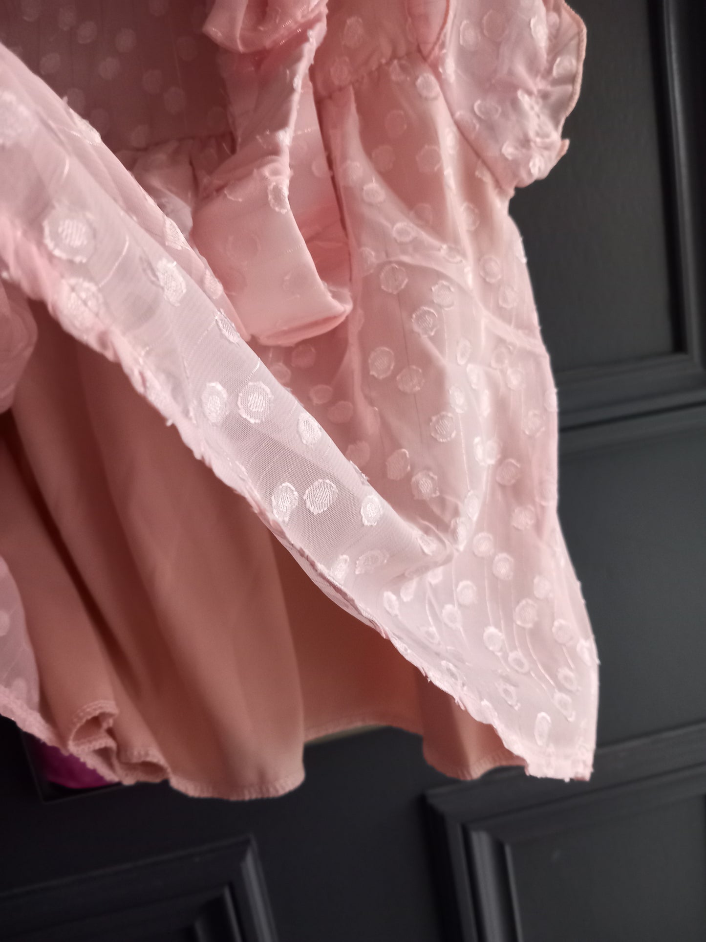 BABY TWO PIECE DRESS AND HEADBAND CHIFFON-LIKE