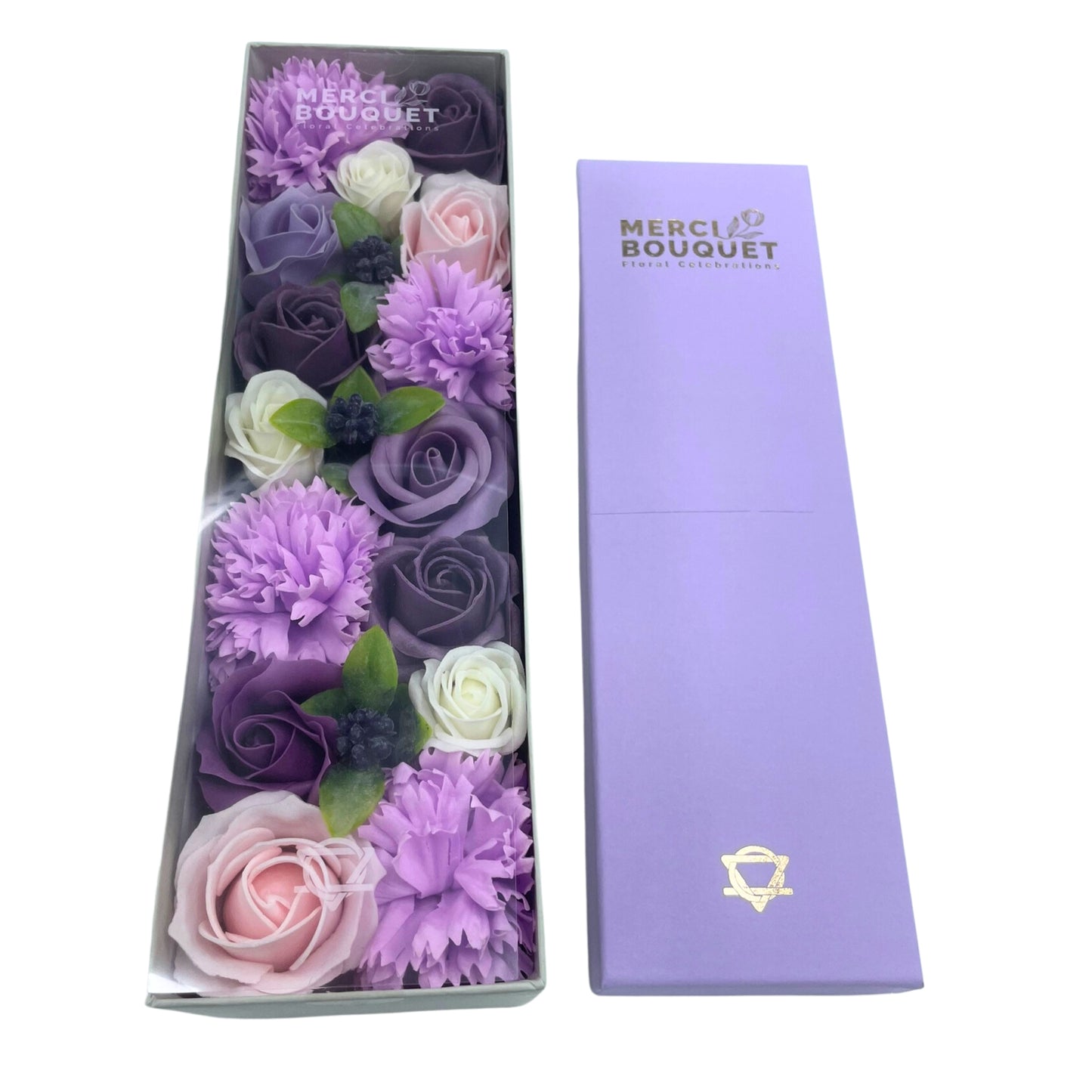 LAVENDER FLOWER SOAP BOUQUET BY MERCI