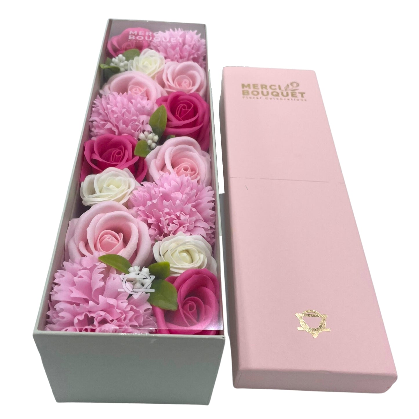 PINK FLOWER SOAP BOUQUET BY MERCI