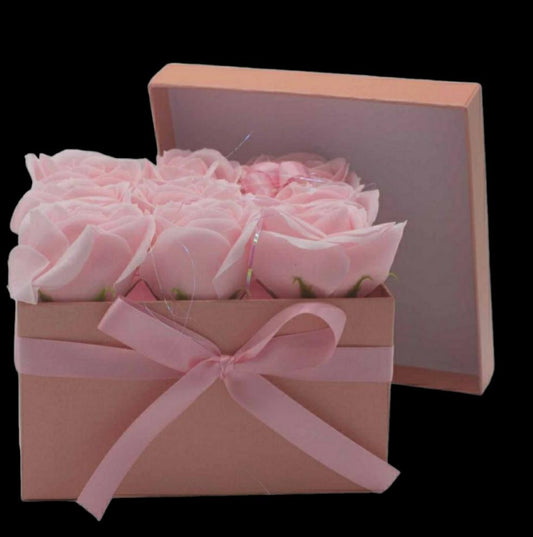 ROSE HEAD FLOWER SOAP IN DISPLAY BOX