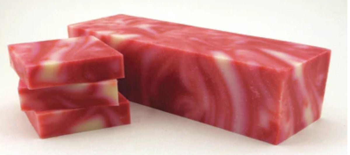Candy Cane Cold Process Soap Loave / Bar