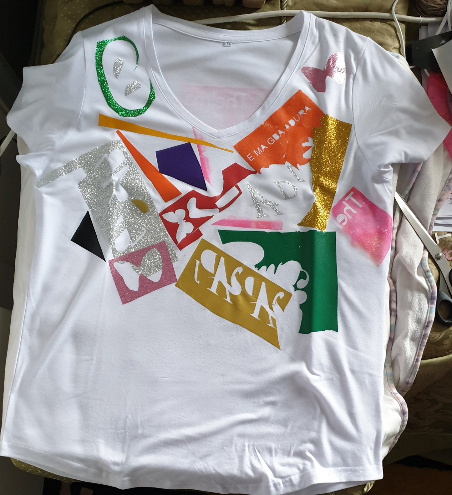 THELMA CUSTOM ARTISAN ABSTRACT T SHIRT