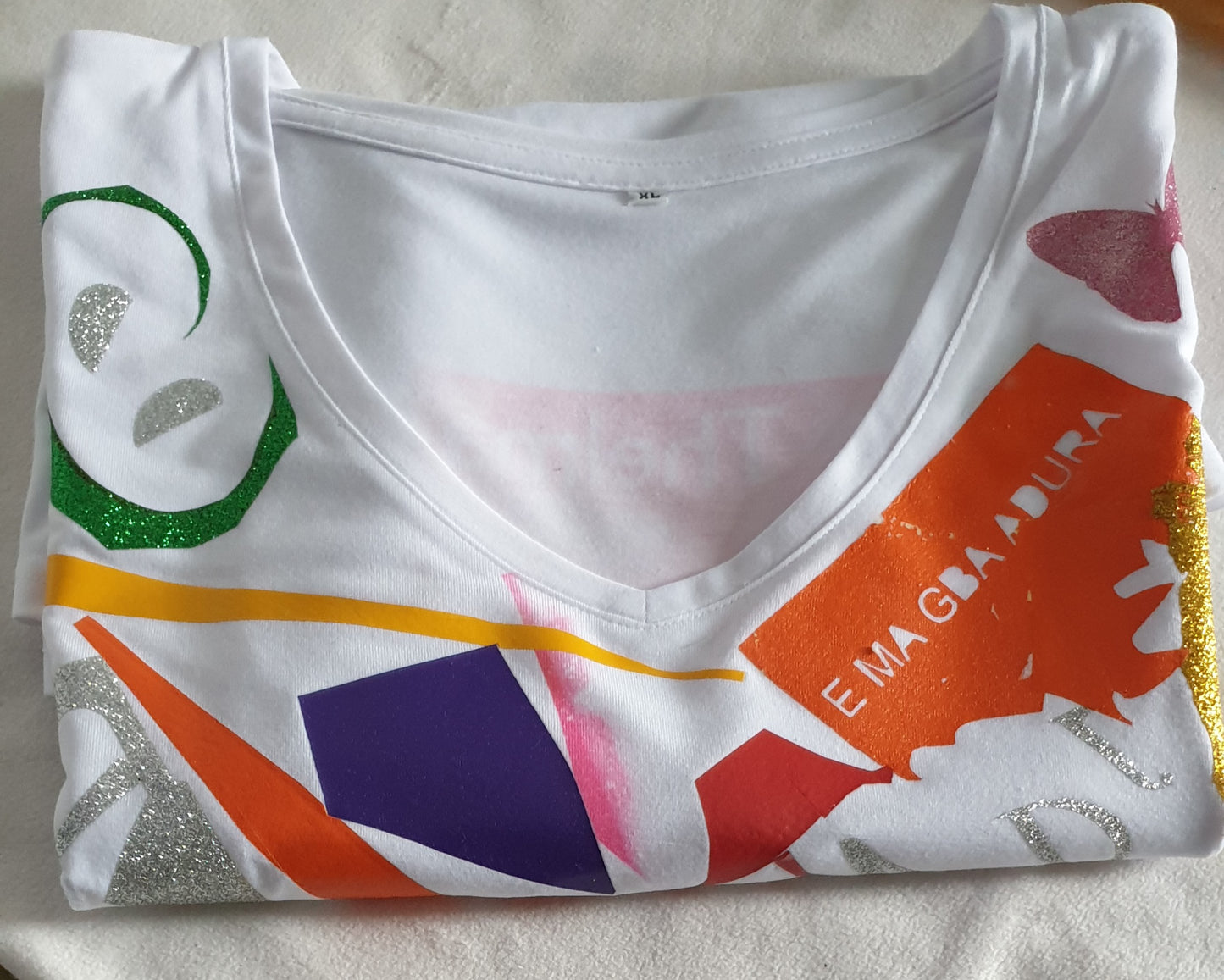 THELMA CUSTOM ARTISAN ABSTRACT T SHIRT