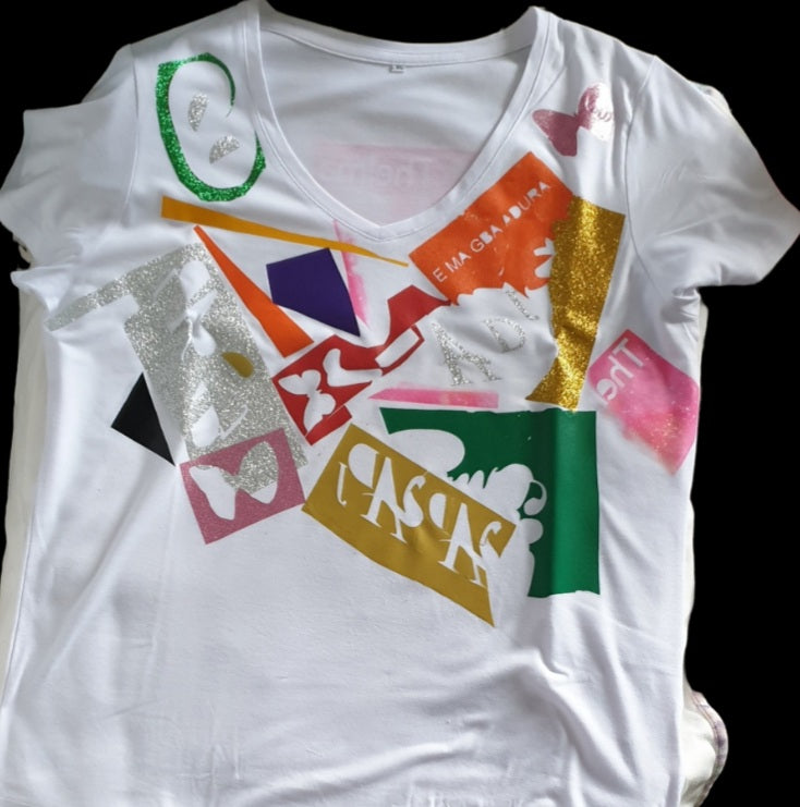 THELMA CUSTOM ARTISAN ABSTRACT T SHIRT
