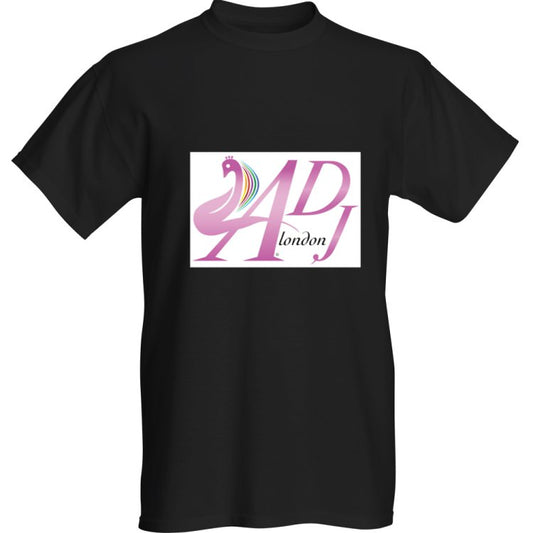 PINK ADJLONDON DESIGNER INK PRINTED HEAVY COTTON T-SHIRT